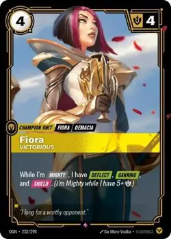 Fiora - Victorious Near Mint 232/298 Origins Foil - Image 1