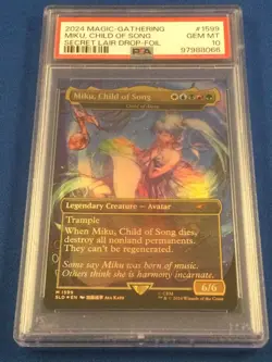 Miku, Child of Song (Child of Alara) Secret Lair Rainbow FOIL graded - PSA10 - Image 1