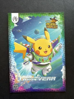 Buzz Lightyear (Pikachu) #104 - Holo - Electric Pikachu Cosplay Pokemon - Image 1