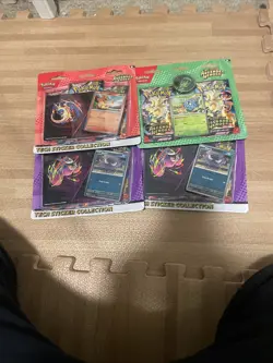 Ascended Hero’s Blister Pack Tech Sticker Pokemon Lot Of 4 - Image 1