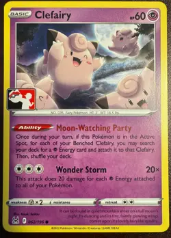 1x Clefairy (#062/196) NM Eng Pokemon - Prize Pack Series - Image 1