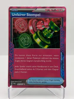 Pokemon Karte | Unfairer Stempel 165/167 | Maskerade im Zwielicht | Deutsch | NM - Image 1