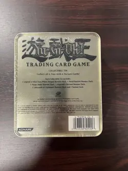 Yugioh 2003 Gearfried the Iron Knight Collectors Tin Factory Sealed - Image 3