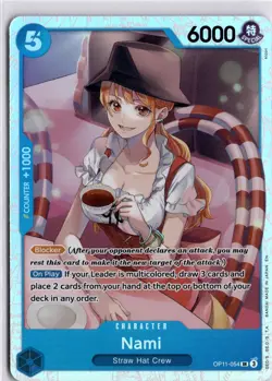 One Piece CCG Nami OP11-054 SR A Fist of Divine Speed One Piece - Image 1