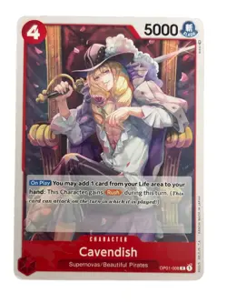 New: One Piece CCG Cavendish OP01-008 Romance Dawn Regular Common - Image 1