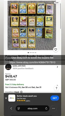 Pokemon WOTC Bundle Joblot 1200+ Cards - Image 2