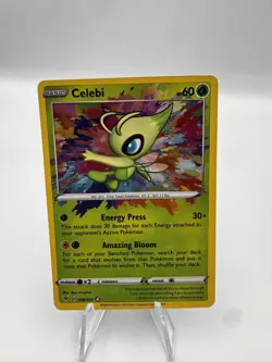 Celebi 009/185 Pokemon TCG 2020 Amazing Rare Holo Card Vivid Voltage, Near Mint - Image 1