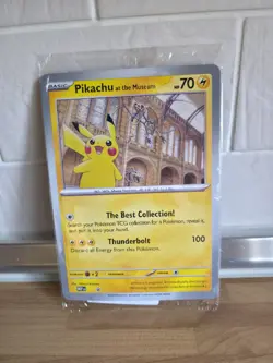 Pokemon TCG Pikachu At The Museum Promo Card UK Exclusive Brand New Sealed - Image 1