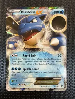 Pokemon TCG Blastoise EX Holo Ultra Rare Card 29/146 XY Base Set 2014 - Image 1