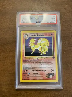 Pokemon TCG Brock's Ninetales Gym Challenge Holo Card 3/132 PSA 9 - Image 1