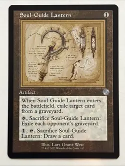 MTG The Brothers' War: Retro Frame Artifacts Soul-Guide Lantern Schematic NM - Image 1