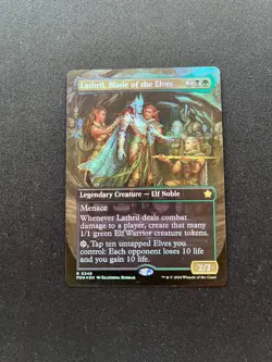 Lathril, Blade of the Elves (Borderless) Foundations Foil - Image 2