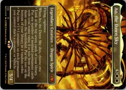 Ao, the Dawn Sky (Borderless) – Foil – M – – Extended Art – Kamigawa: Neon Dynas - Image 1