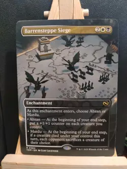 Barrensteppe Siege (Borderless) - Tarkir Dragonstorm - Rare - NM (see pics) MTG - Image 1