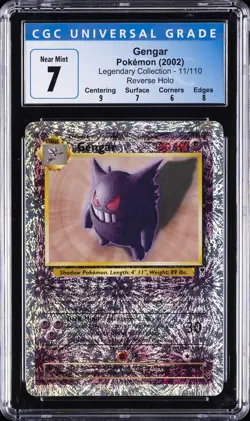 2002 POKEMON LEGENDARY COLLECTION REVERSE HOLO #11 GENGAR CGC 7 - Image 1