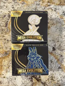 Pokemon TCG Mega Evolution Gardevoir & Lucario ETB (Set of 2) Factory Sealed! - Image 1