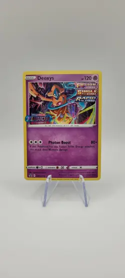 Pokemon TCG: Deoxys SWSH170 Holo Black Star Promo Card Fusion Strike NM - Image 1