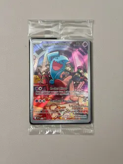 Team Rocket's Wobbuffet SVP203 Destined Rivals Pokemon Center Stamp Sealed Promo - Image 1