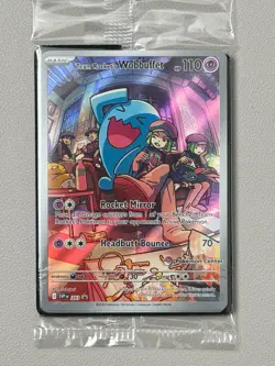 Team Rocket's Wobbuffet SVP203 Destined Rivals Pokemon Center Stamp Sealed Promo - Image 2