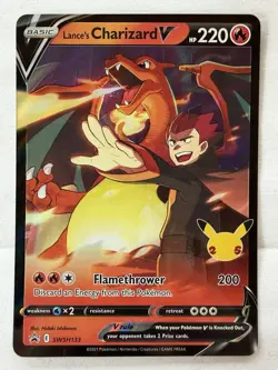Lance’s Charizard V SWSH133 Black Star Promo – Pokemon TCG – NM/M - Image 2