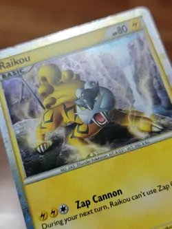 LP Pokemon TCG Raikou (Hgss Promo 19) Fall 2010 Collector's Tins Hgss19 - Image 2