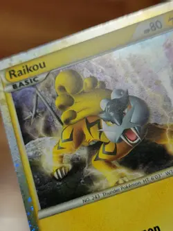 LP Pokemon TCG Raikou (Hgss Promo 19) Fall 2010 Collector's Tins Hgss19 - Image 3