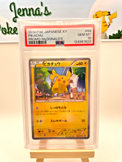 Pokemon Japanese Pikachu 064/XY-P McDonald's Promo PSA 10 Gem Mint Rare 2014 - Image 1