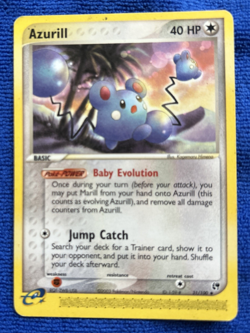 Pokemon TCG Azurill EX Sandstorm 31/100 Regular Non Holo 2003 -MP - Image 1