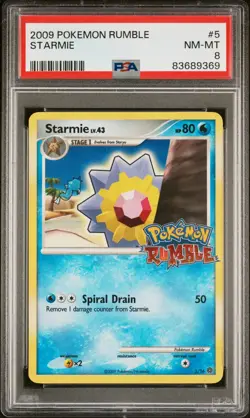 Pokemon Starmie Promo - Rumble - 5/16 - PSA 8 - Image 1