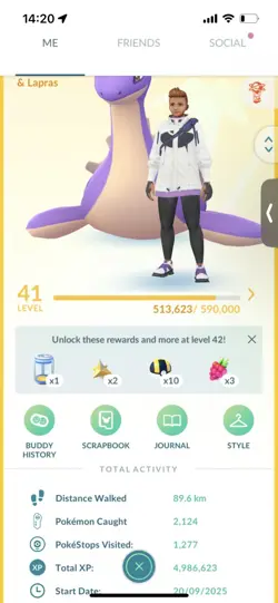 Pokemon Go (Stage 41 ) Shiny Lapras ( 60 Shinys ) ( Reduced) - Image 1