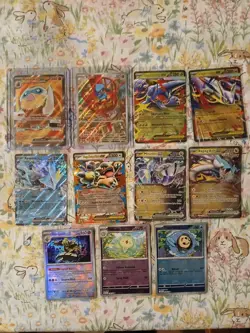 Pokemon TCG Ultra Rare Lot ×11 Full Art, IR EX, Mega, Pokeball (Light Play) - Image 1