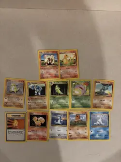 Base Set Pokemon TCG Lot - 12 Cards - Image 1