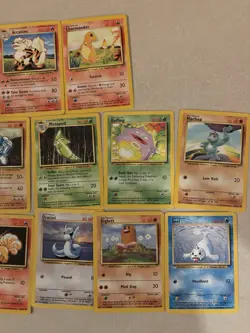 Base Set Pokemon TCG Lot - 12 Cards - Image 3