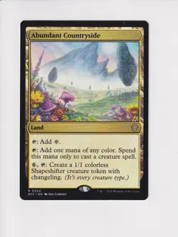 MAGIC THE GATHERING MTG COMMANDER: LORWYN ECLIPSED ABUNDANT COUNTRYSIDE - Image 1