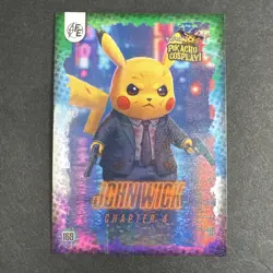John Wick (Pikachu) #169 - Galaxy Holo - Electric Pikachu Cosplay - Pokemon - Image 1
