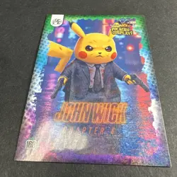 John Wick (Pikachu) #169 - Galaxy Holo - Electric Pikachu Cosplay - Pokemon - Image 2
