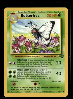 Pokemon TCG Jungle #33/64 Butterfree - Image 1