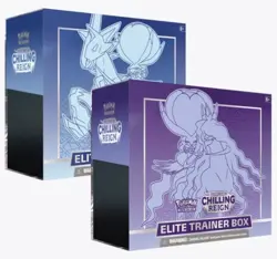 Pokemon Sword & Shield Elite Trainer Box (Set of 2) Chilling Reign New Sealed - Image 1