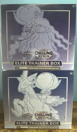 Pokemon Sword & Shield Elite Trainer Box (Set of 2) Chilling Reign New Sealed - Image 2
