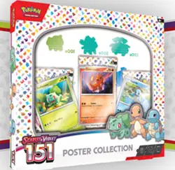 Pokemon TCG Scarlet & Violet - 151 Poster Collection Box - 3 Packs New Sealed - Image 1