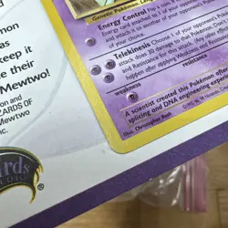 2000 Pokemon 12 Mewtwo Black Star Promo Nintendo Power. Still Attached - Image 5
