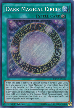 YUGIOH DARK MAGICAL CIRCLE SECRET RARE MP17-EN100 NEAR MINT - Image 1