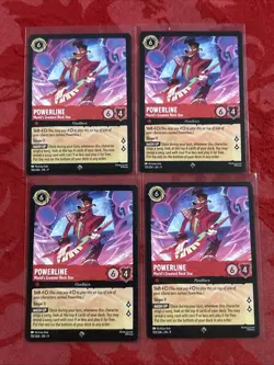 4x Disney Lorcana Fabled - Powerline - World's Greatest Rock Star - 110/204 x4 - Image 1