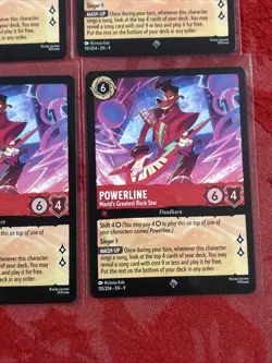 4x Disney Lorcana Fabled - Powerline - World's Greatest Rock Star - 110/204 x4 - Image 5