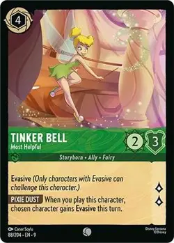 Tinker Bell - Most Helpful 88/204 NM Foil Disney Lorcana - Image 1