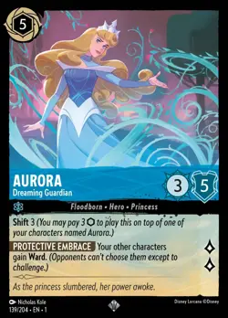 139/204 EN FOIL ⭐ Aurora Dreaming Guardian | Disney Lorcana card (2023) - Image 1