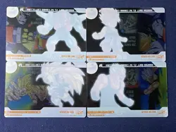 Lot of 4 Dragon Ball GT VS Combo Cards Japan Vintage Rare Anime Collection - Image 2