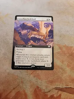 Guardian Scalelord Extended Art Commander March Of The Machines MTG NM - Image 1