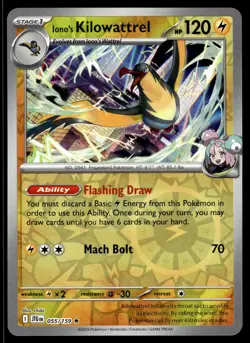 IONO'S KILOWATTREL - 055/159 Rare Journey Together Pokemon Reverse Holo NM - Image 1