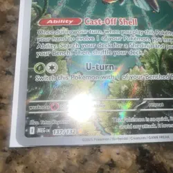 Ninjask Full Art IR 137/132 Me01: Mega Evolution Holo POKEMON NEAR MINT - Image 4